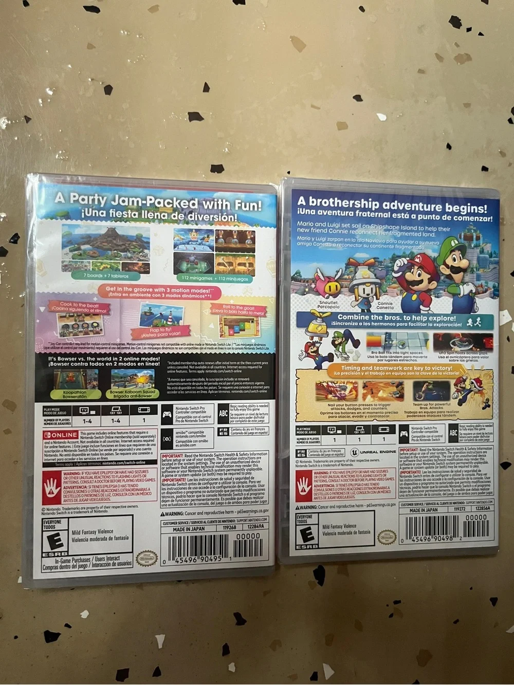 Nintendo Switch Mario & Luigi Game Bundle - Brothership and Jamboree